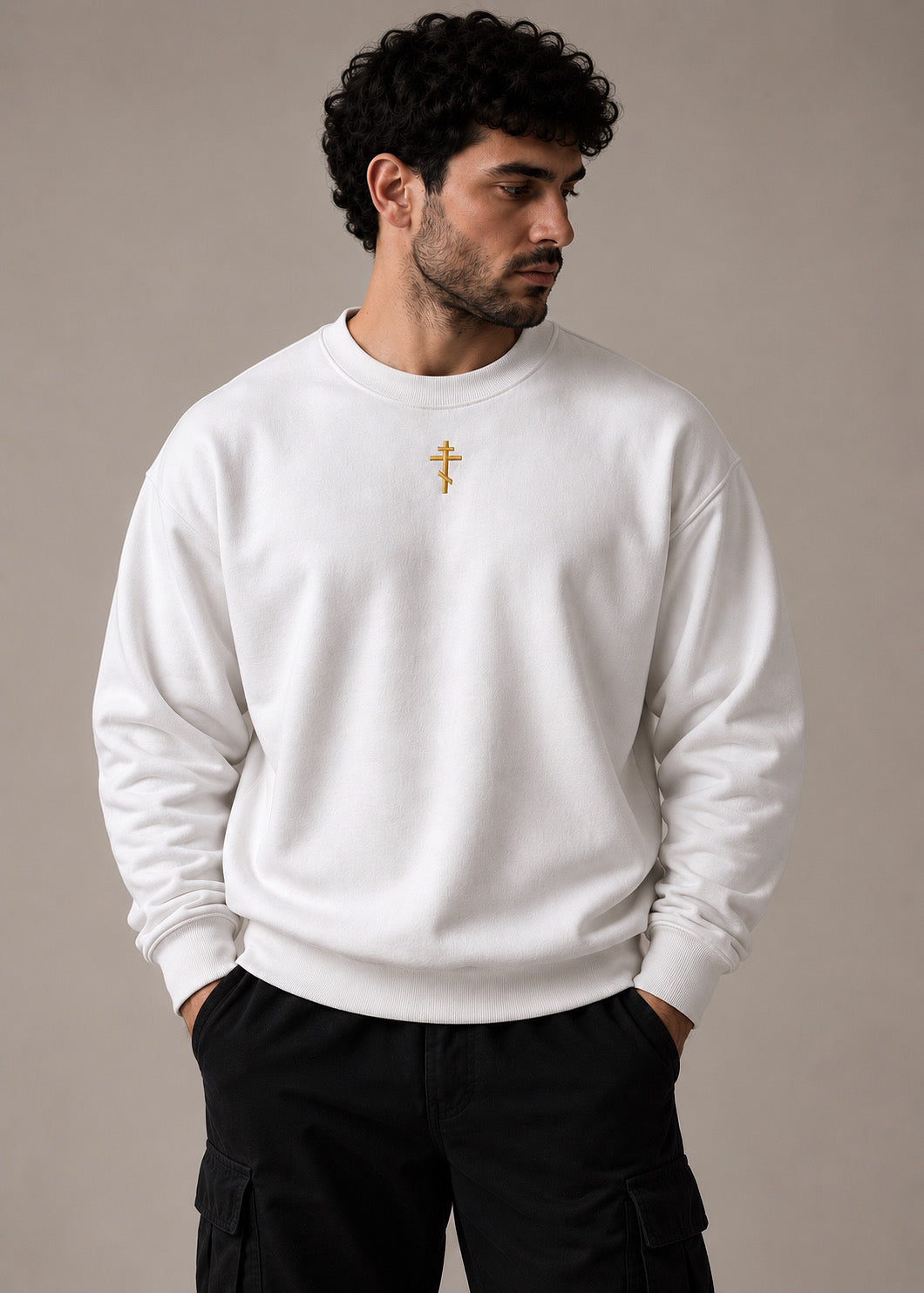 Byzantine Cross Crewneck