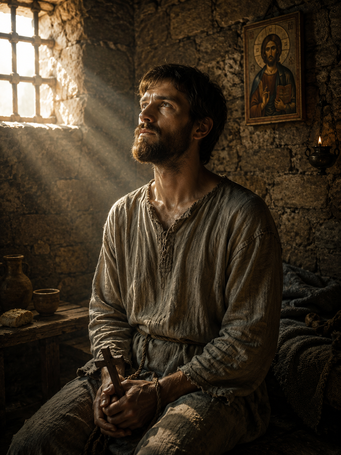 Artistic representation of Saint John the Russian